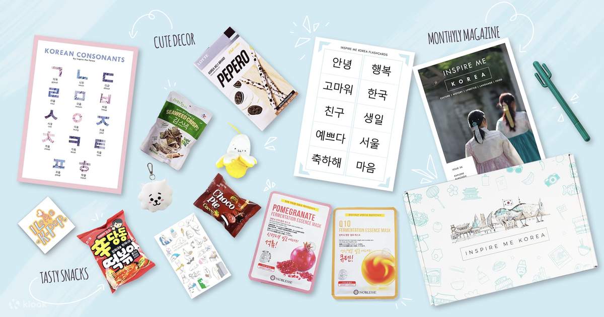 K Culture Subscription Box from Inspire Me Korea Klook Australia